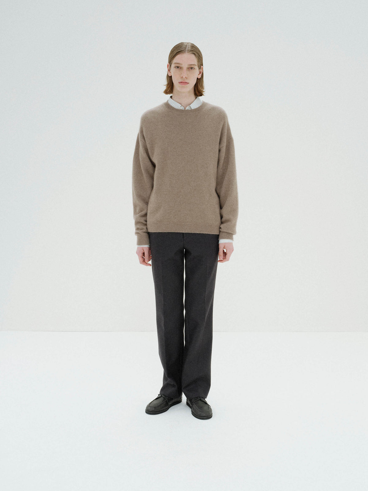Auralee Baby Cashmere Knit P/O - Natural Brown – Totem Brand Co