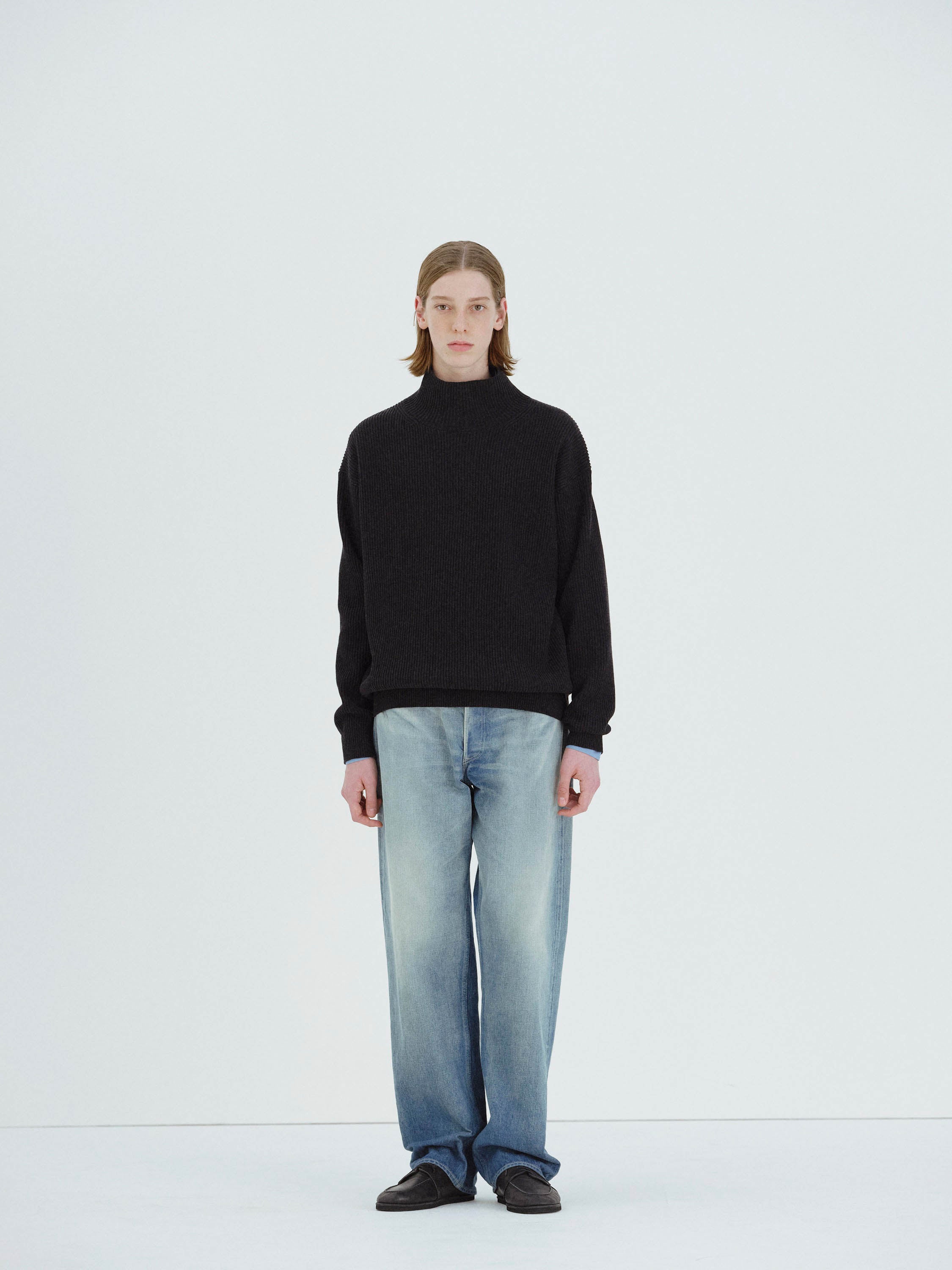 パンツ AURALEE SELVEDGE FADED HEAVY DENIM PANTS Namu Shop - Auralee Selvedge Faded Heavy Denim Pants - Faded Indigo