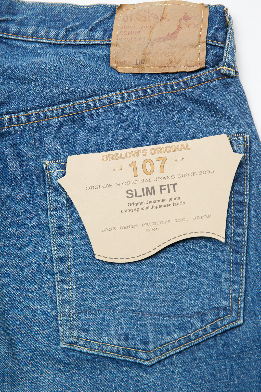 OrSlow 107 Ivy Fit Slim Jean - 2 Year Wash – Totem Brand Co.