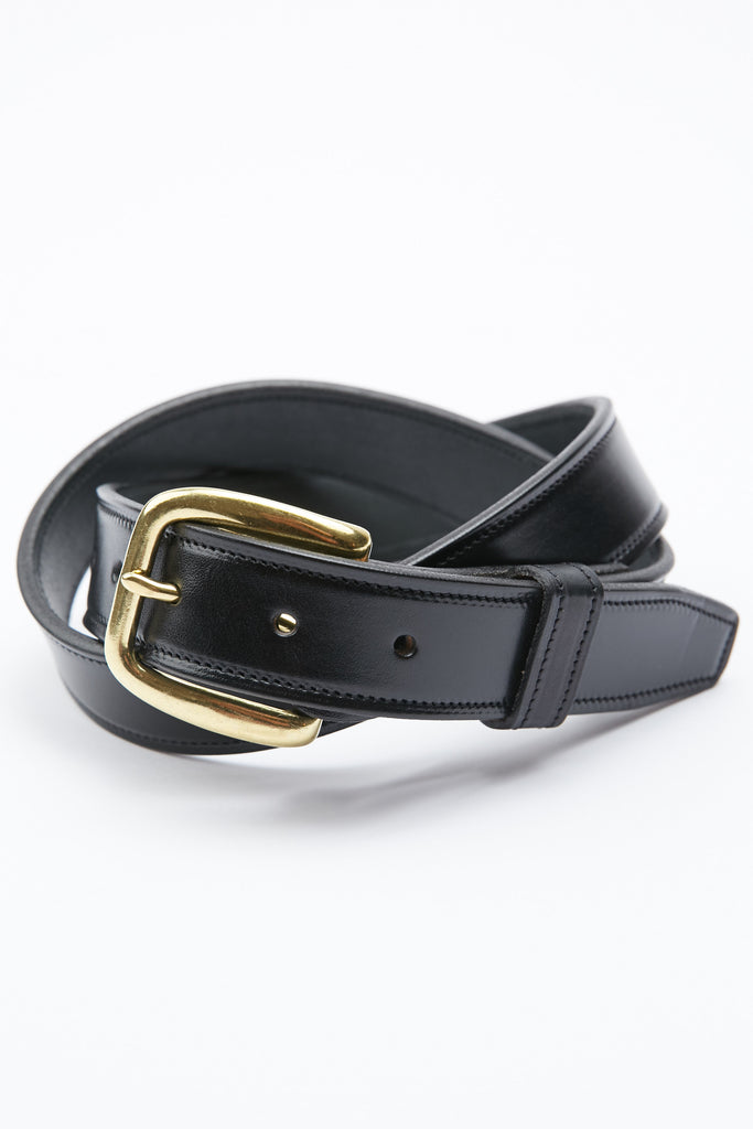 Tory Leather Stitched Belt - Black (2256)