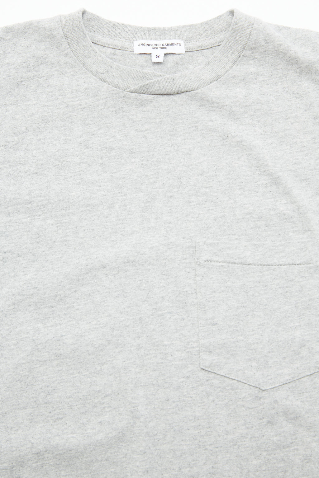 Engineered Garments Workaday Plain Cross Crew Neck T-Shirt - Grey