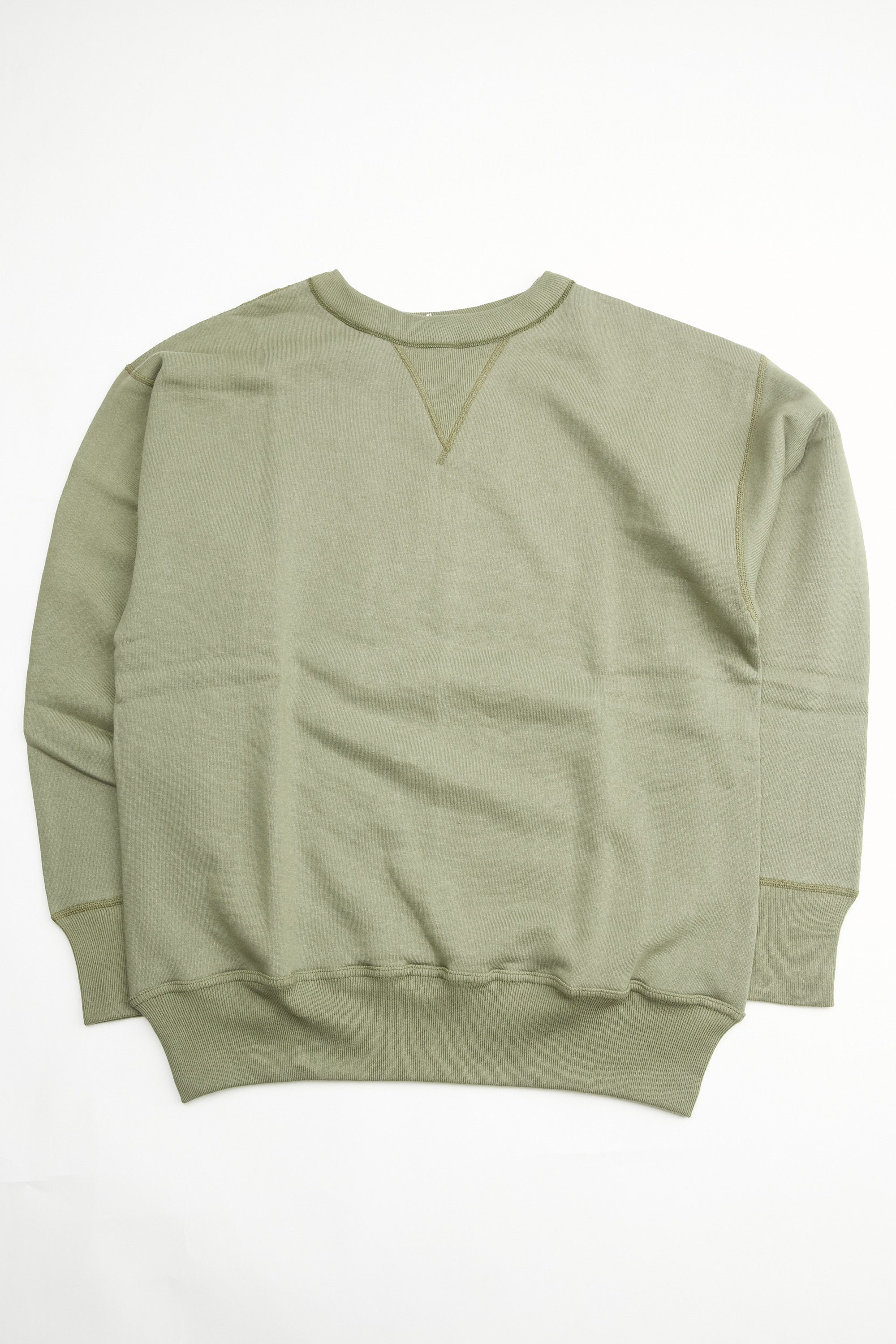 WAREHOUSE & CO. Lot 401 Plain Crewneck Sweatshirt - OD Green