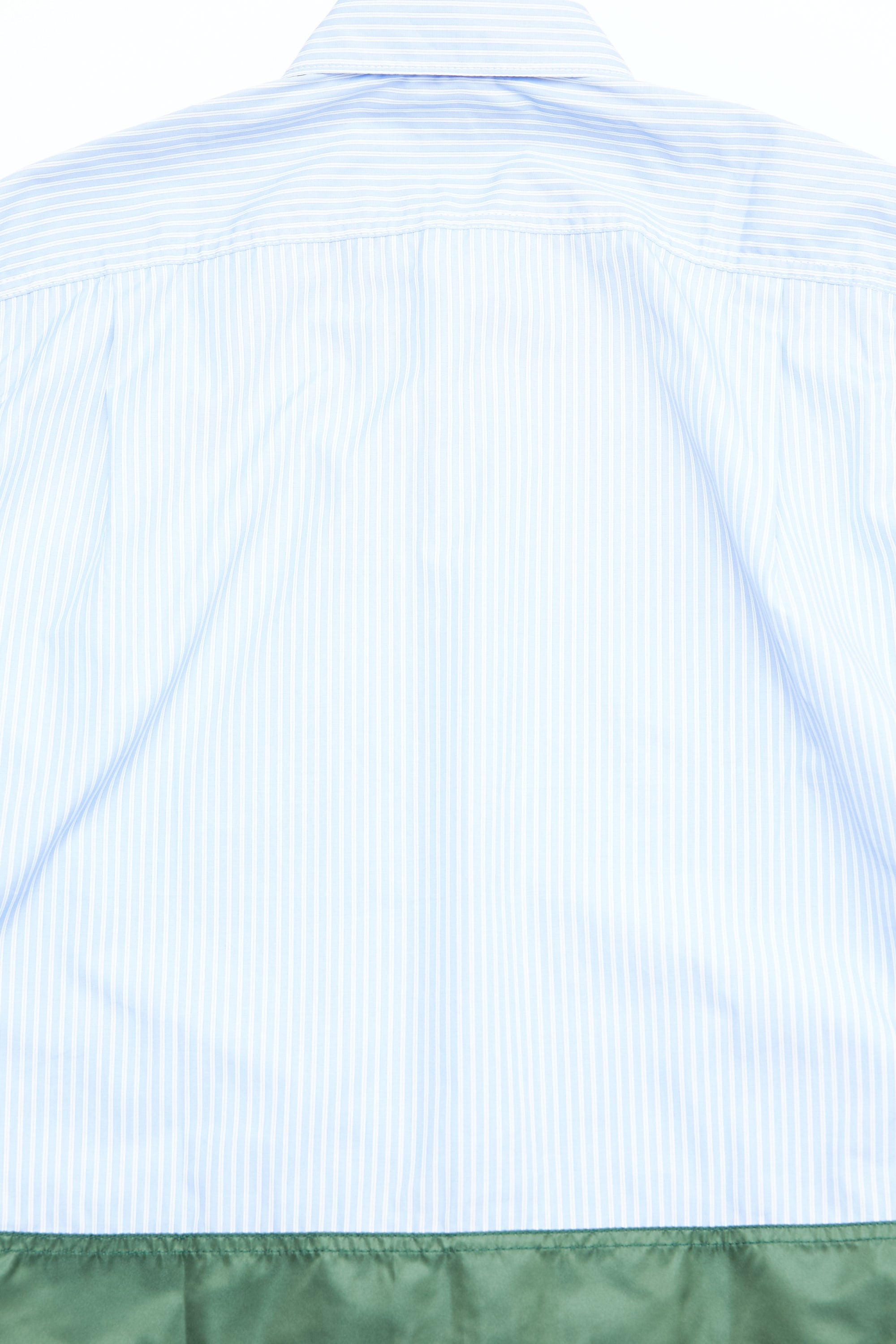 Comme des Garçons HOMME Cotton Stripe x Nylon Twill Shirt - Sax/White x Mix