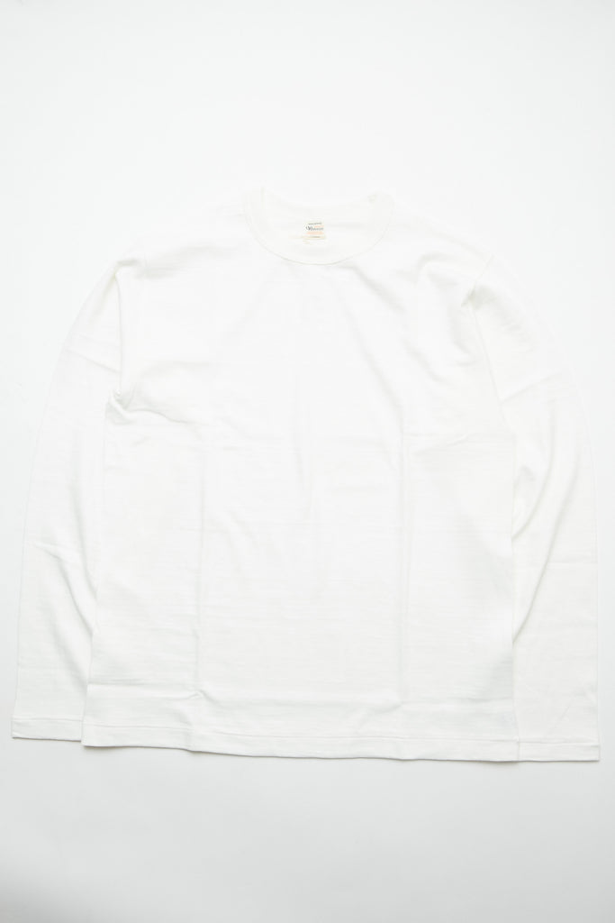 Warehouse & Co. 5906 Long Sleeve Crewneck T-Shirt - Off White