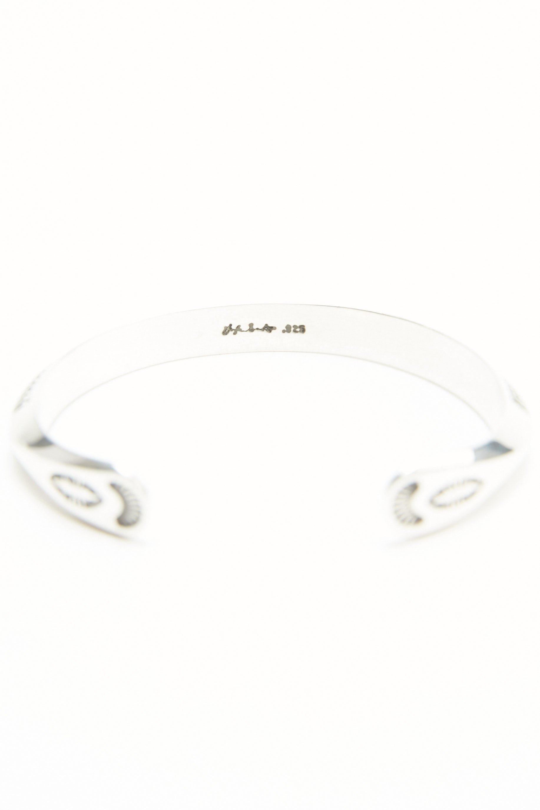 Sterling Silver Triangle Cuff by Lyle Secatero - Abundance and
