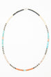 Multicolor Heishi Necklace by Gerard & Mary Calabaza - Pink: Mussel Shell - West Coast