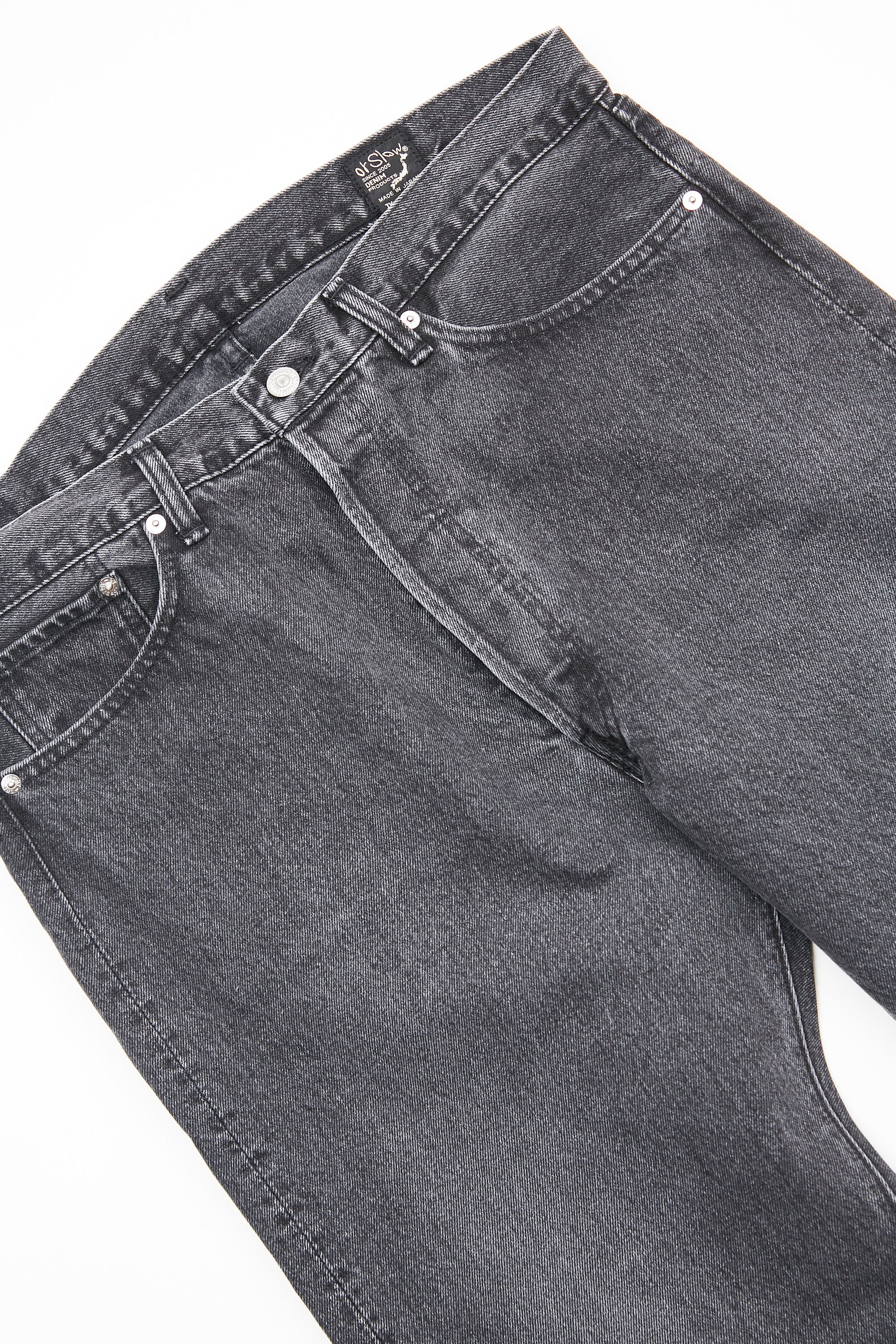 パンツ orSlow 105 90\"s Black Denim Stone orSlow 105 90'S BLACK DENIM - STONE WASH – Totem Brand Co.