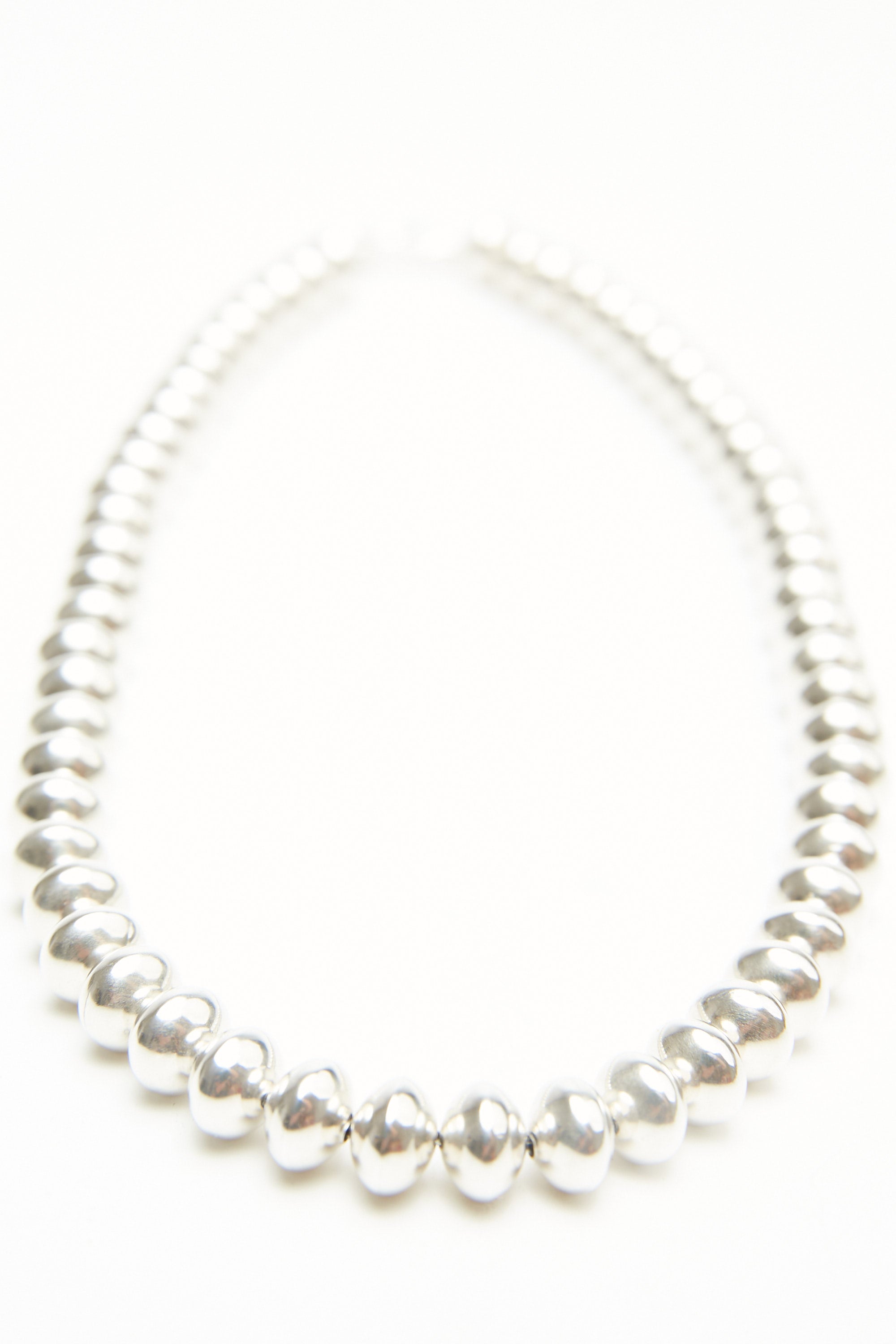 Sterling Silver Navajo Pearls Necklace by Lyle Secatero – Totem