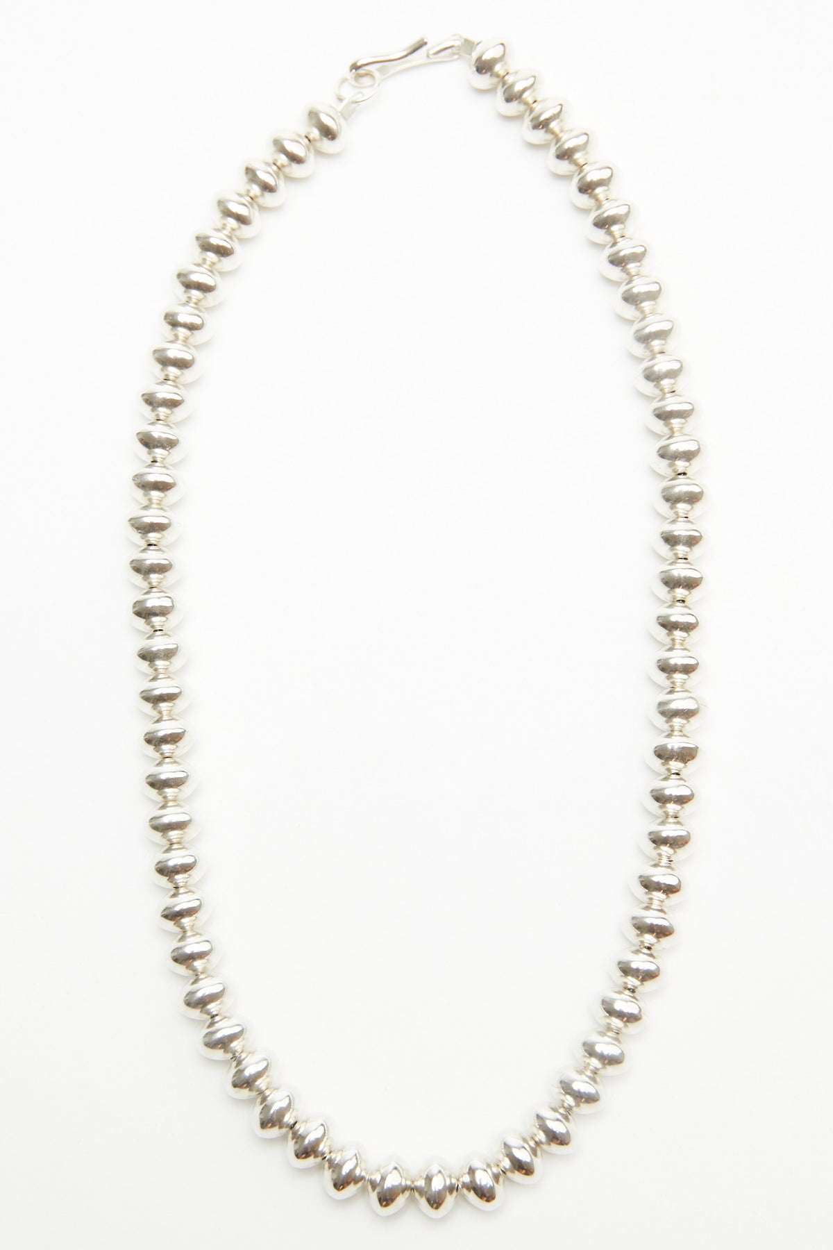 Sterling Silver Navajo Pearls Necklace by Lyle Secatero – Totem 