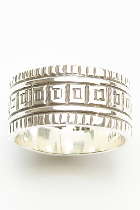 Sterling Silver Ring by Lyle Secatero - Positive Energy | Blessings Ring
