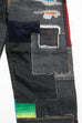 JUNYA WATANABE MAN cotton selvedge denim garment treated x multi fabrics mix Pants - Black X MIX