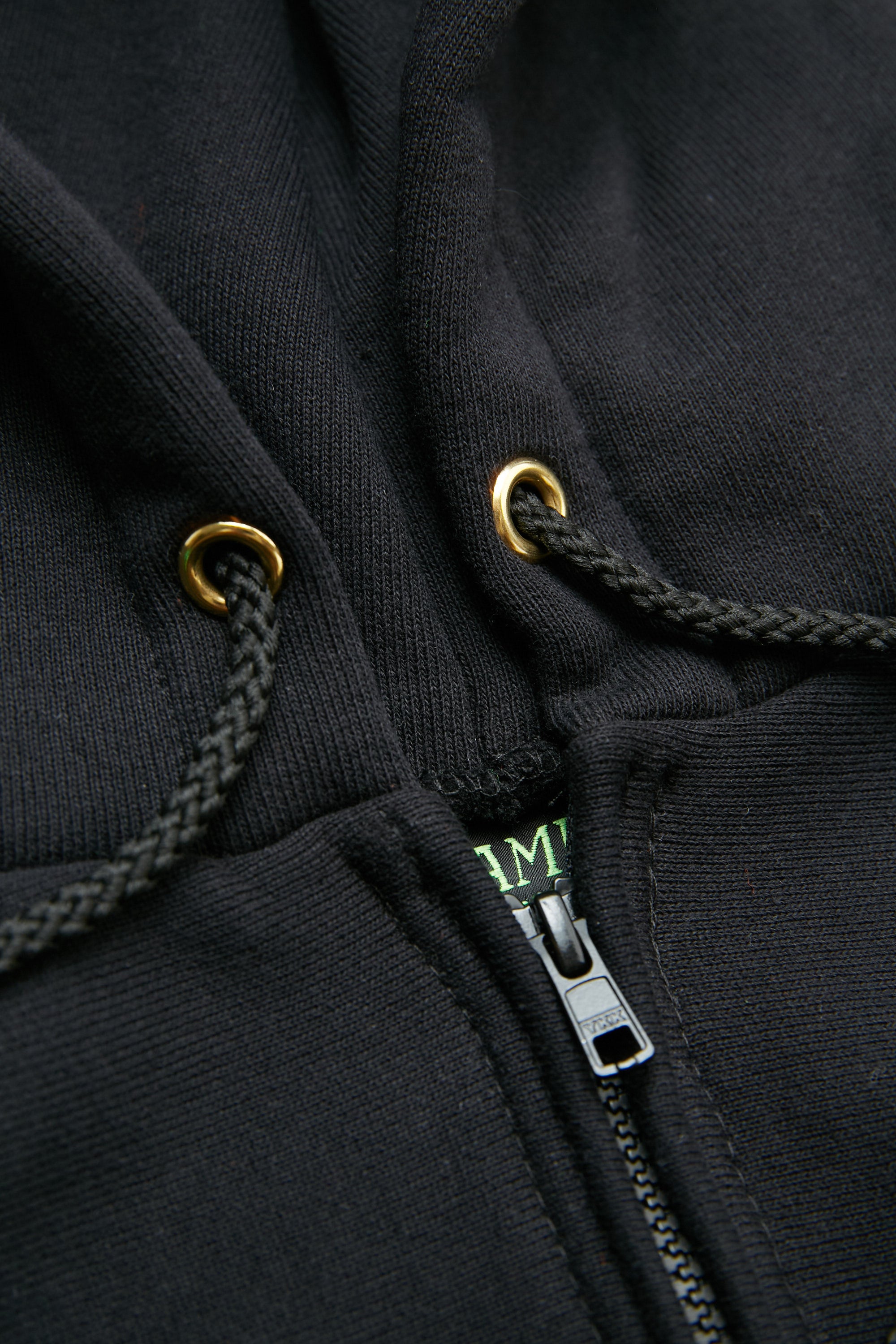 Camber #231 12oz Heavyweight Cross Knit Zippered Hoodie - Black Camber #231 12oz Heavyweight Cross Knit Zippered Hoodie - Black