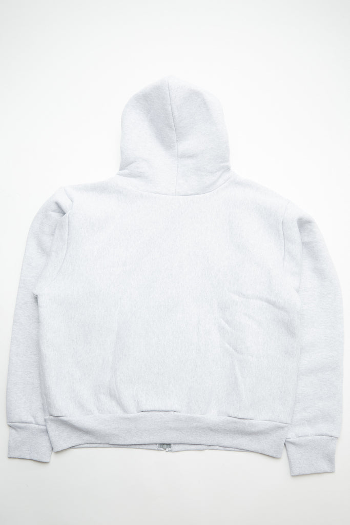 Camber 12oz Heavyweight Cross Knit Zippered Hoodie - Grey Heather