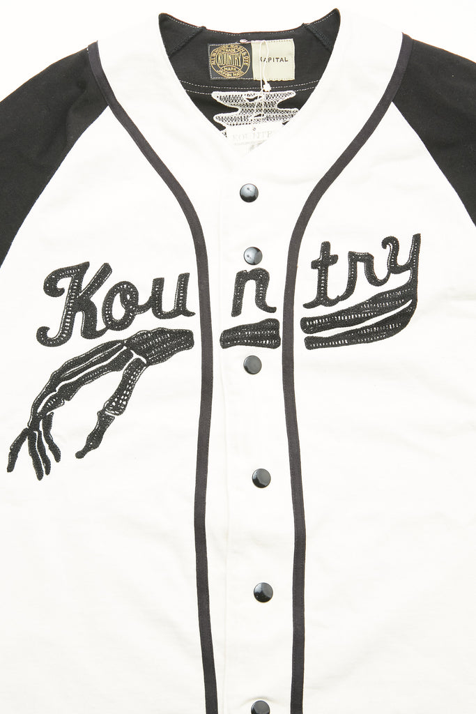 KAPITAL Oversized Logo-Appliquéd Cotton-Jersey Baseball Shirt for Men