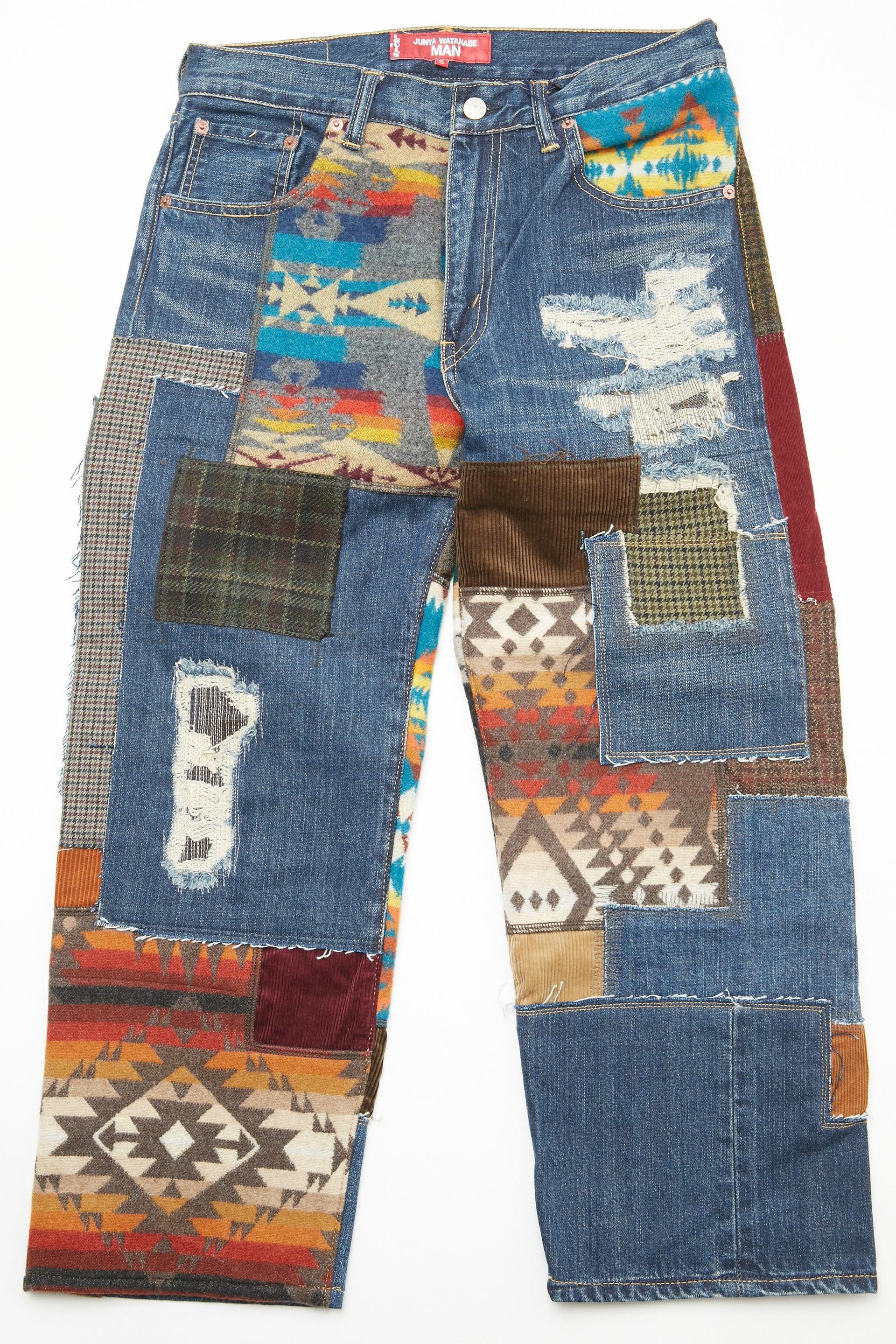 JUNYA WATANABE MAN cotton denim x multi fabrics mix Levi 