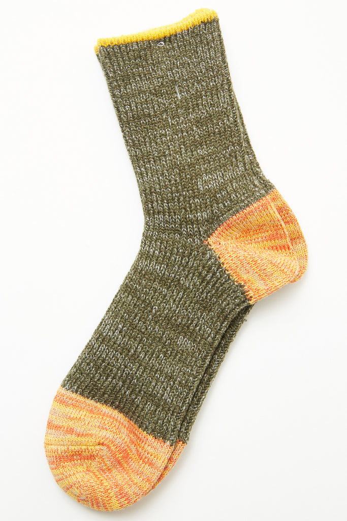 A Hope Hemp Wool Sock HSX-257 - Orange