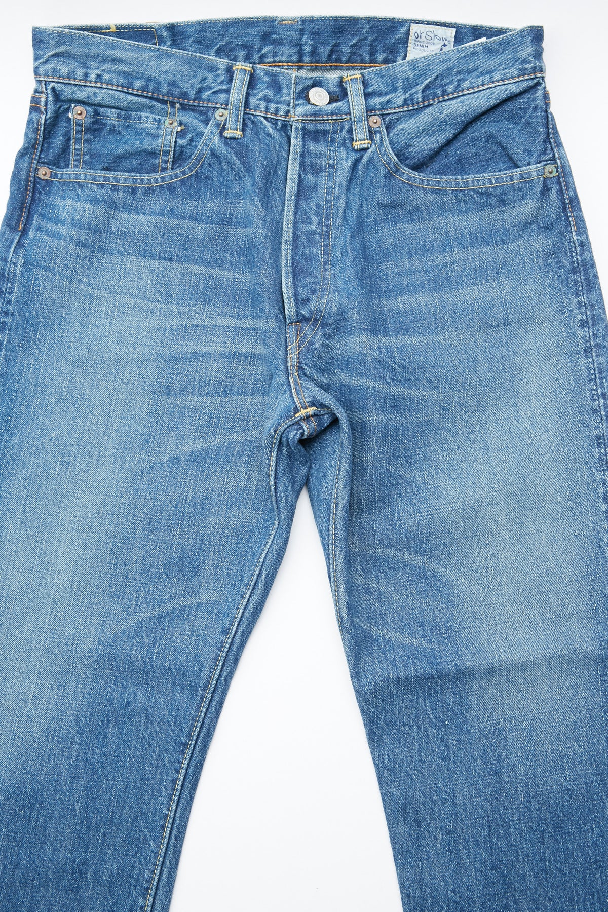 orSlow 105 Standard Fit Selvedge Denim Jean - 2 Year Wash (Light 