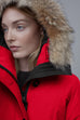 CANADA GOOSE WOMEN'S ROSSCLAIR PARKA with Fur - Red