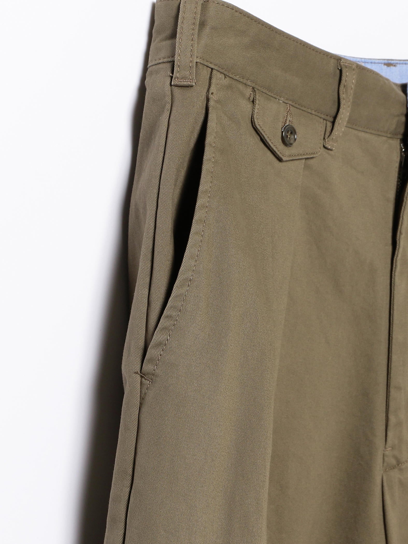 Beams Plus 2 Pleats Twill - Olive – Totem Brand Co.