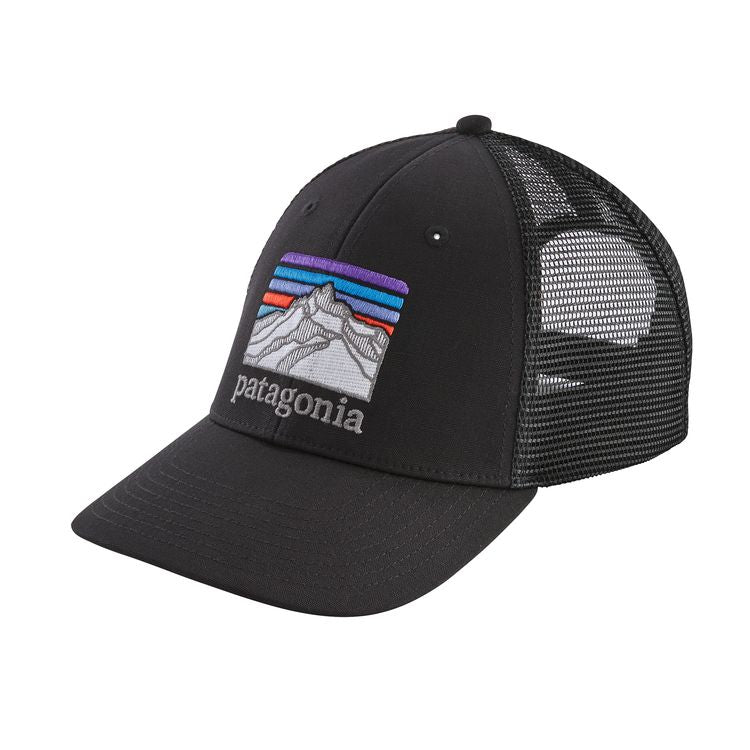 Patagonia Line Logo Ridge LoPro Trucker Hat - Black