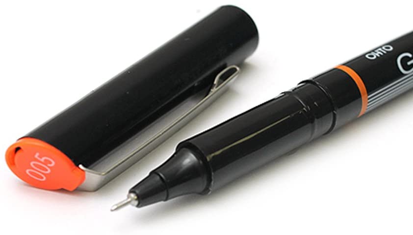 005 - Ohto Graphic Liner Needle Point Drawing Pen - 0.3mm - Black Ink
