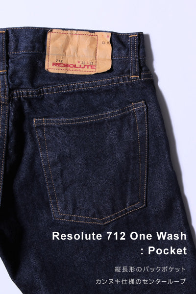Resolute 712 Straight One Wash Denim