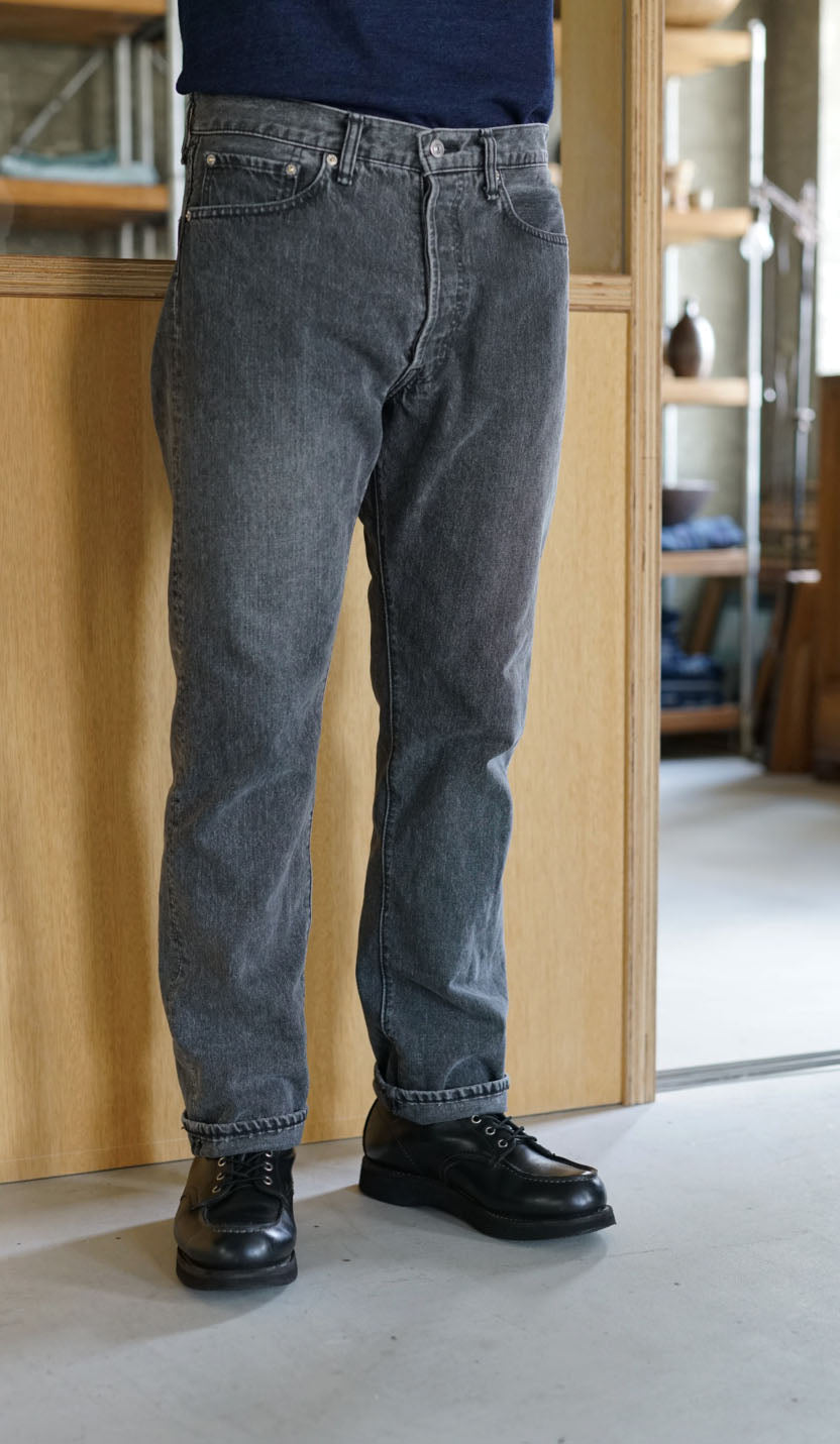 orSlow 105 90'S BLACK DENIM - STONE WASH – Totem Brand Co.