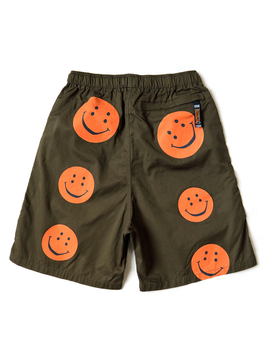 Kapital Combed Burberry EASY Shorts (RAINBOWY) - Khaki x Orange