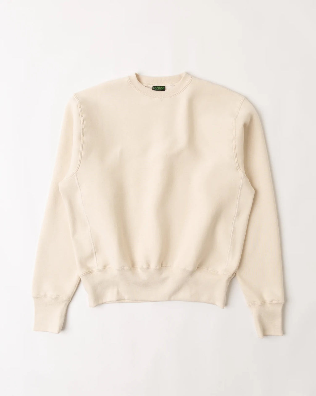Camber 12 oz. Cross Knit Crewneck Sweatshirt  - Natural
