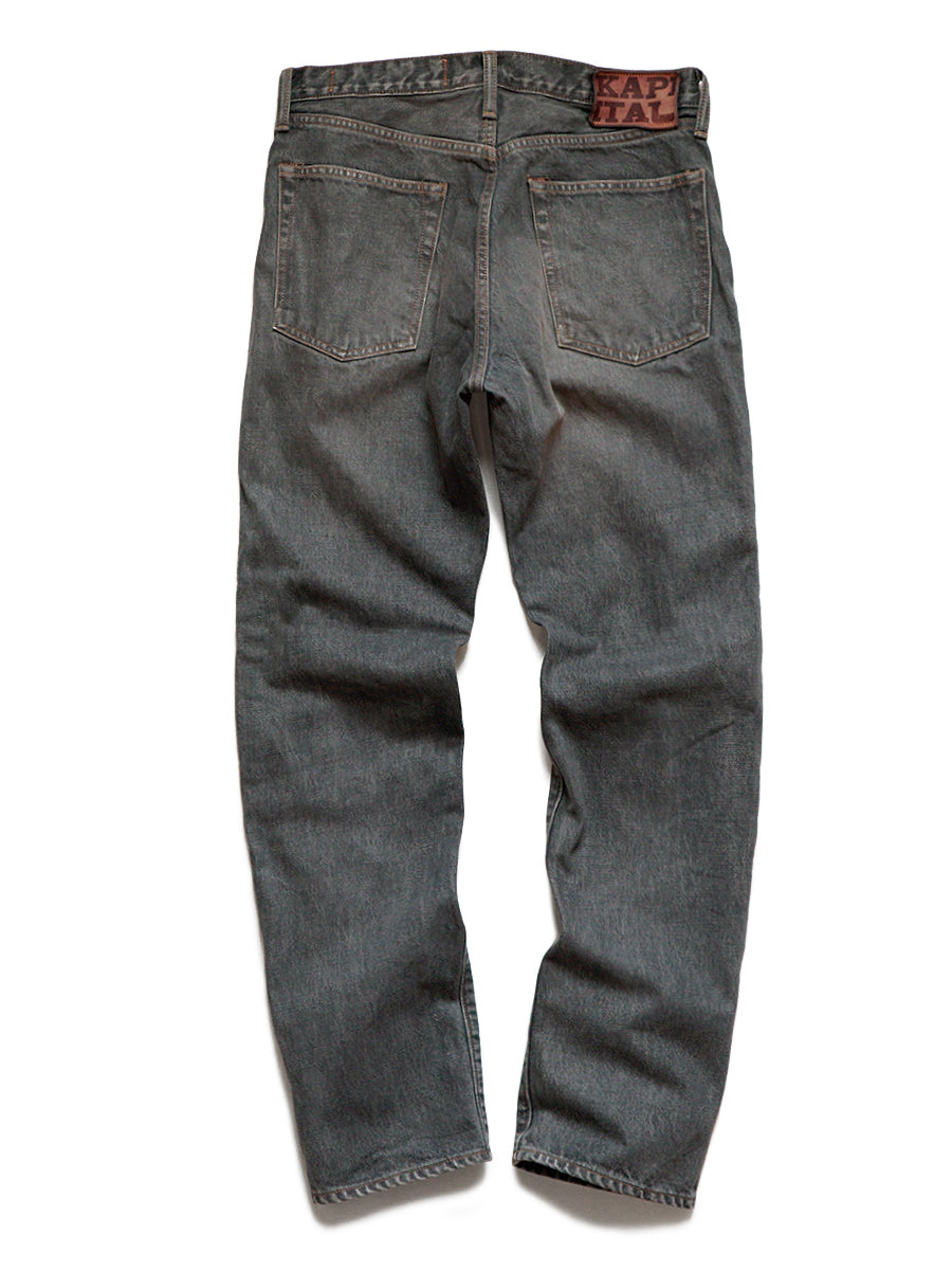 Kapital 14oz BLACK Denim 5P MONKEY CISCO (STUDS) - Black – Totem