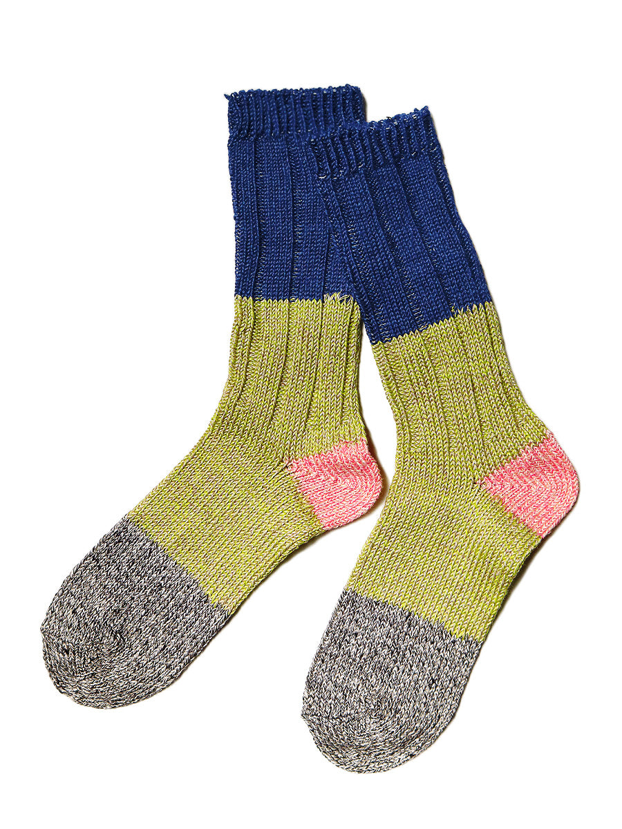 Kapital 56 Yarns Linen Grandrlle Socks - Blue