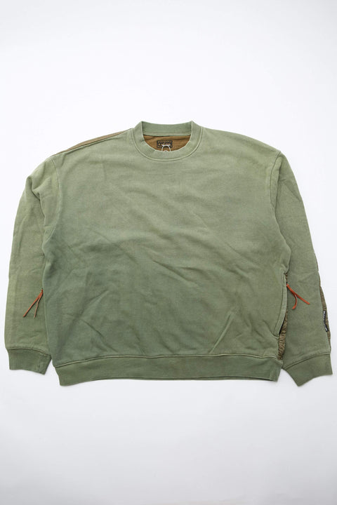 Kapital Fleecy Knit BIVOUAC BIG Sweatshirt - Khaki