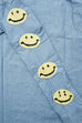 Kapital KOUNTRY Chambray Work Shirt (Smile) - Sax