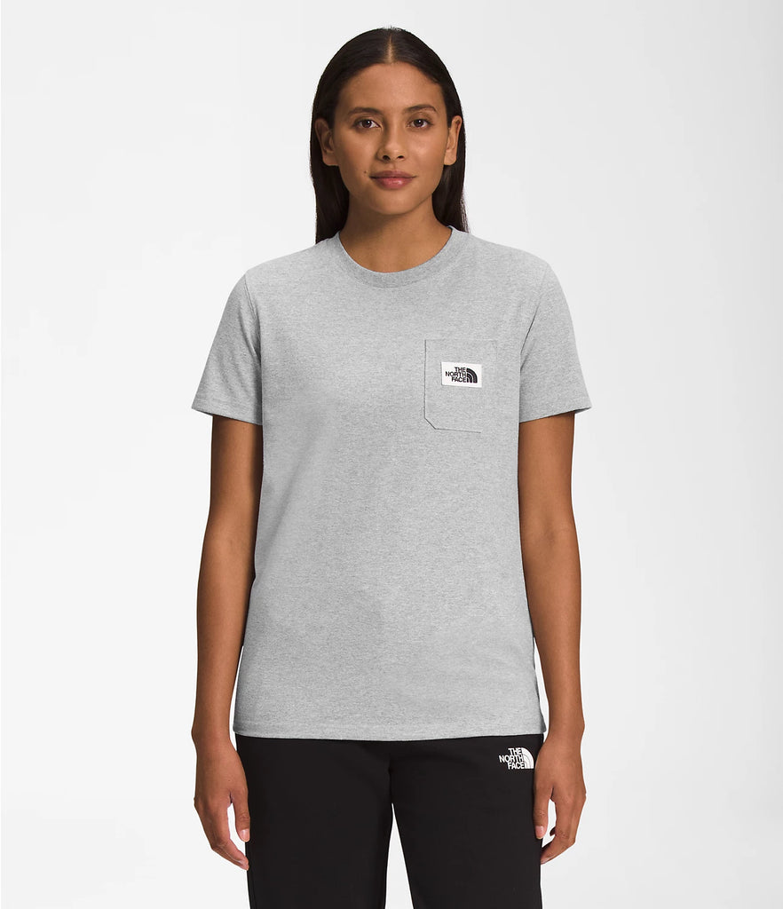 The North Face Women’s Short-Sleeve Heritage Patch Pocket Tee - TNF Light Grey Heather