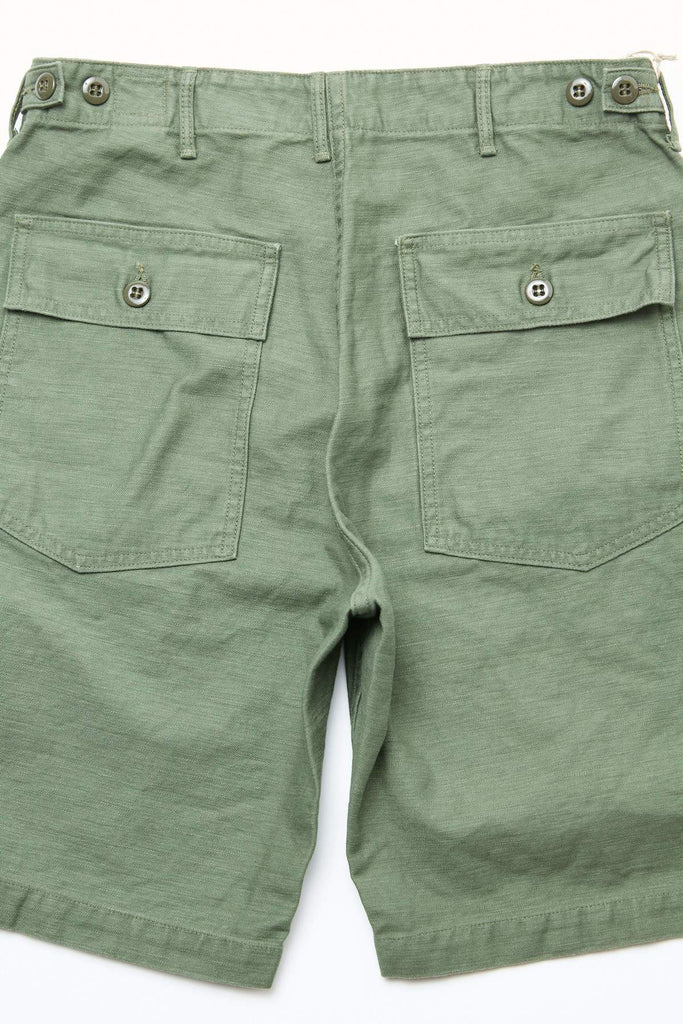 Norse Store  Shipping Worldwide - orSlow Regular Fit Fatigue Shorts - Green