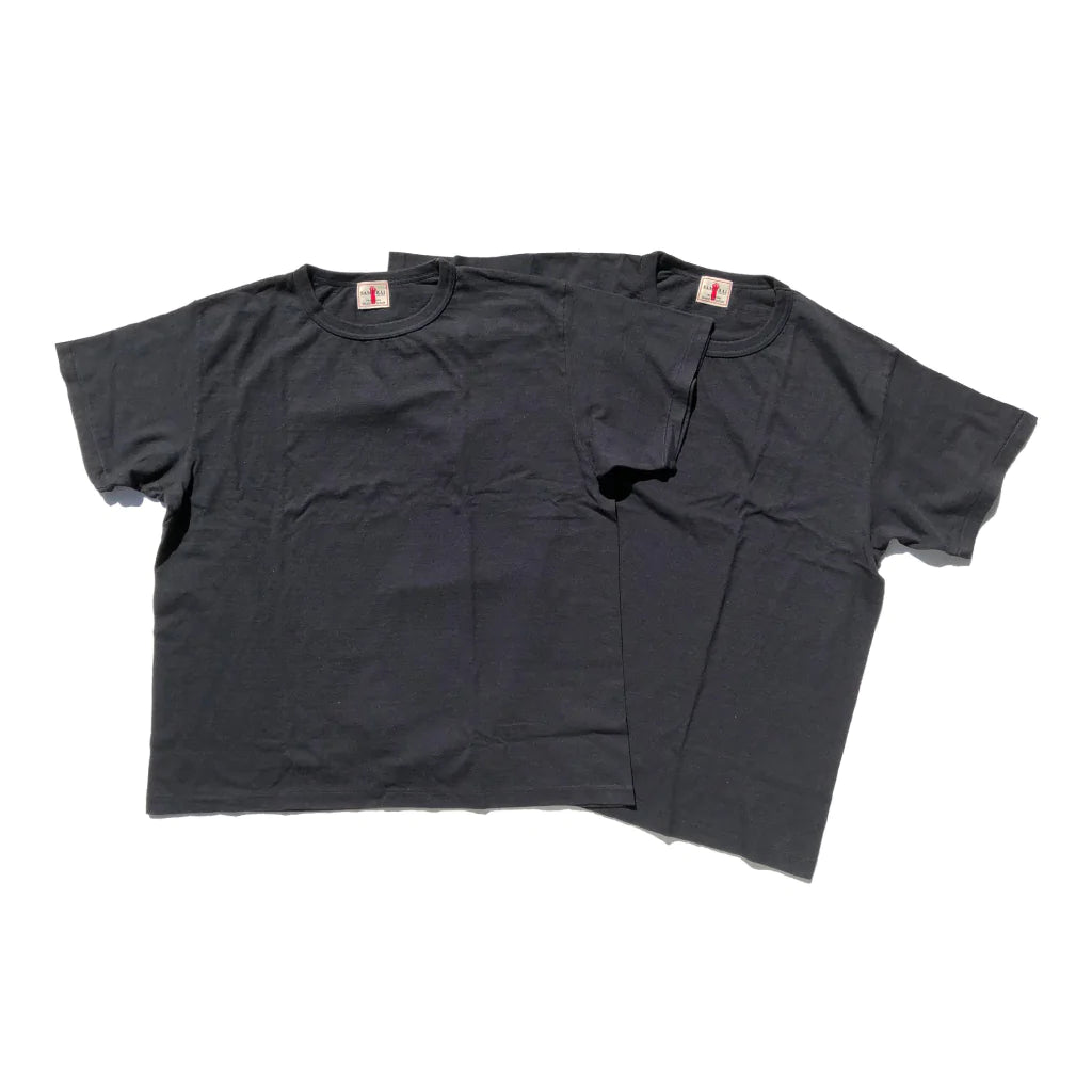 SAMURAI JEANS - Crew Neck 2-Pack T-Shirt Plain - BLACK – Totem