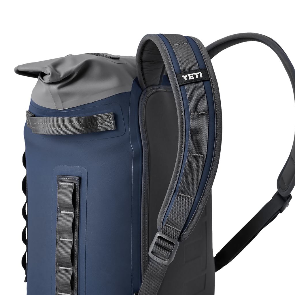 YETI Hopper M20 Backpack Soft Cooler features hands-free cooler