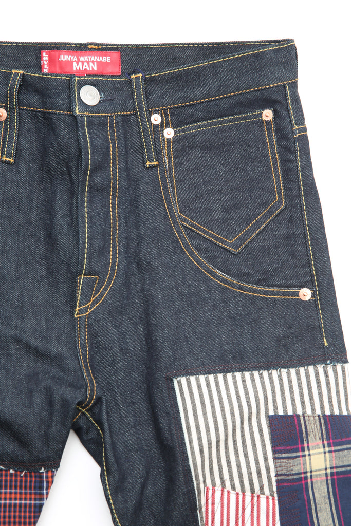 Junya Watanabe MAN Indigo Levi's Edition Patchwork Jeans