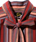 Needles Ascot Collar EDW Shirt - India Cotton Lawn / Multi Stripe - Pink / Purple