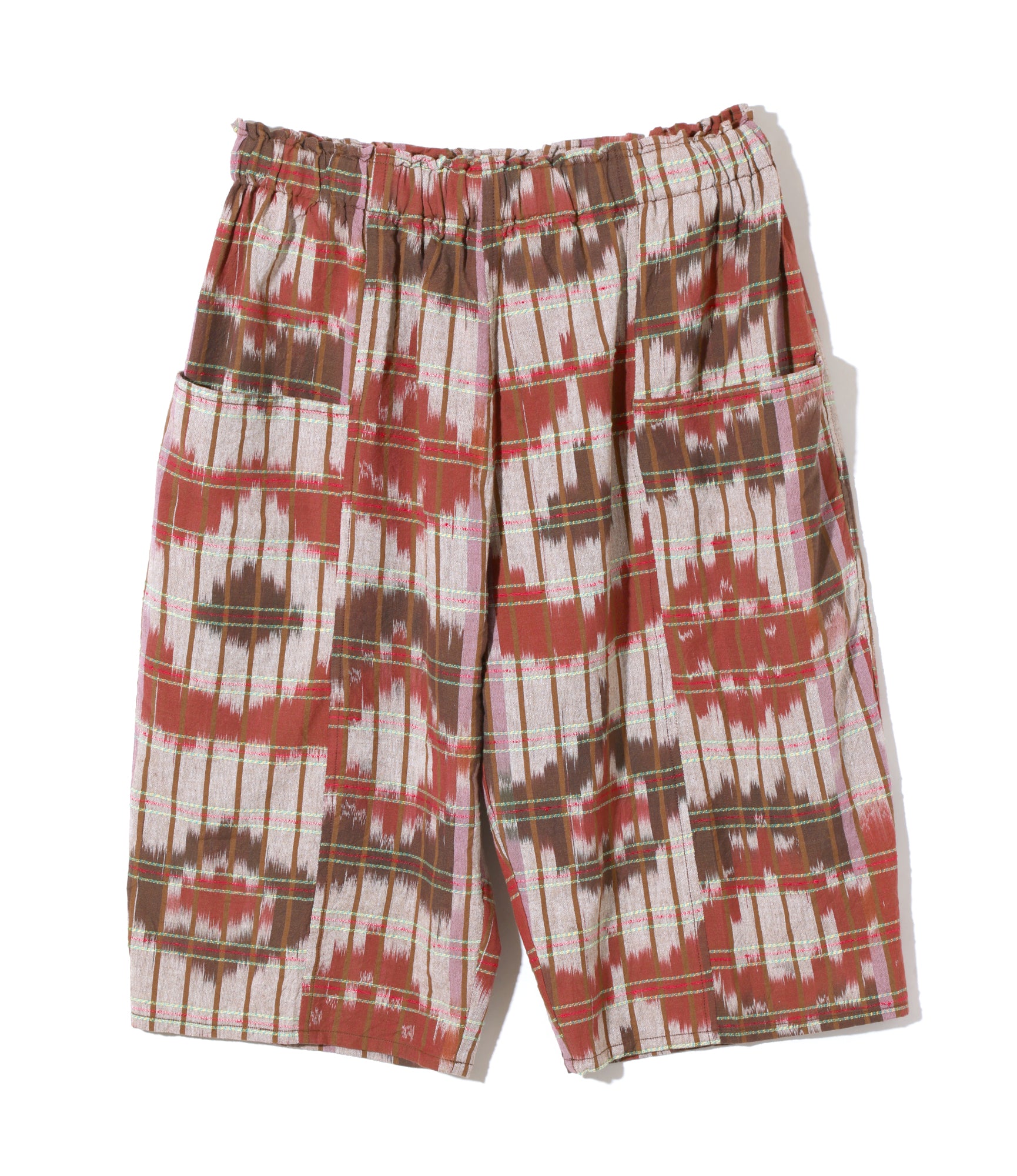 South2 West8 Army String Short - Ikat / Fine Pattern Brick / Beige